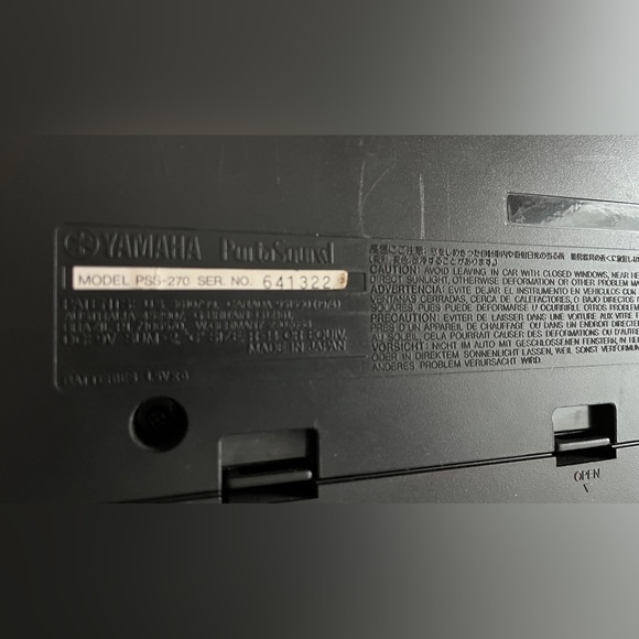 Vintage Yamaha porta sound keyboard Model PSS-270. - Picture 2 of 5